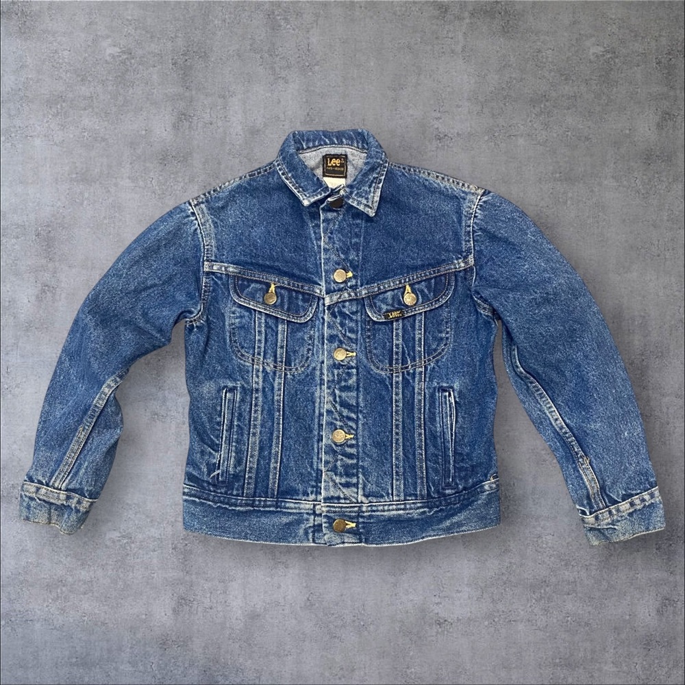 Vintage LEE Denim Blue Jean Jacket Women's Size 12